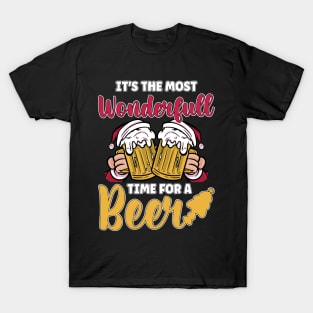 It’s the Most Wonderful Time for a Beer Christmas Gift T-Shirt